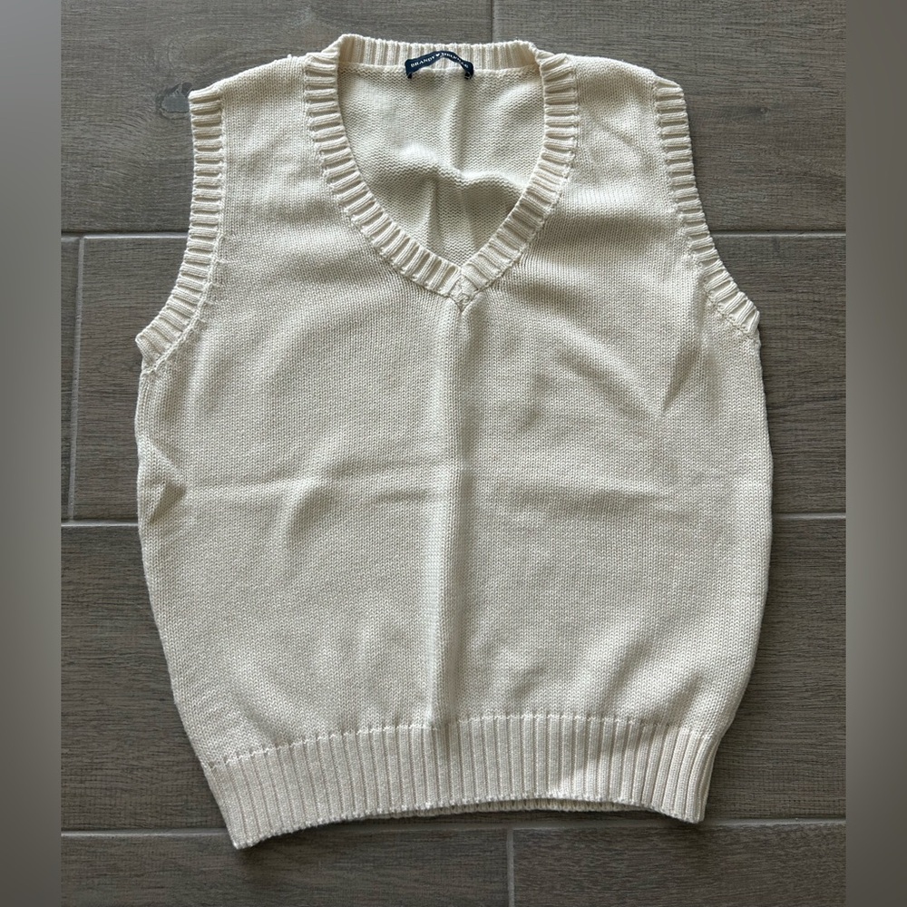 Brandy Melville Ivory sweater Vest